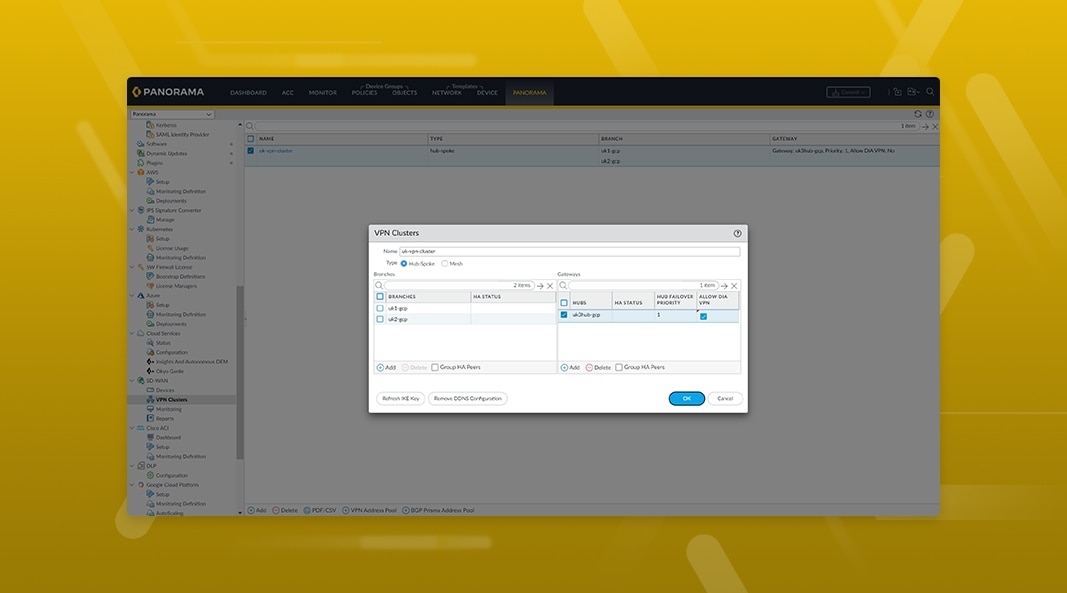 Simplifique la incorporación de sucursales con los centros de Prisma Access
