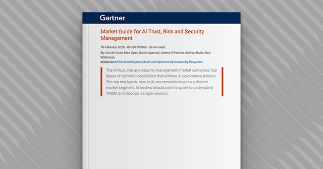Guía del mercado de Gartner para la gestión de la confianza, el riesgo y la seguridad de la IA